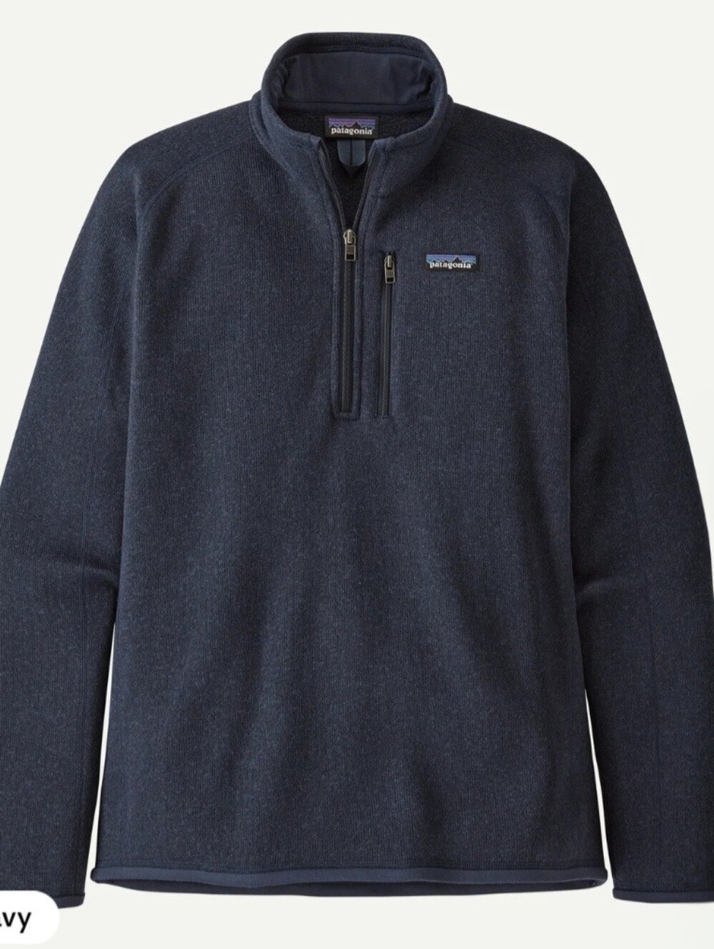 Patagonia Navy 1/4-Zip Better Sweater Fleece Pullover